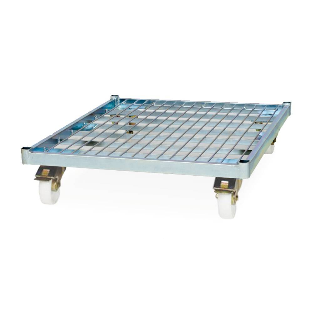 Rollbehälter, 4-seitig, einteilige Vorderwand, Stahl-Rollplatte-2