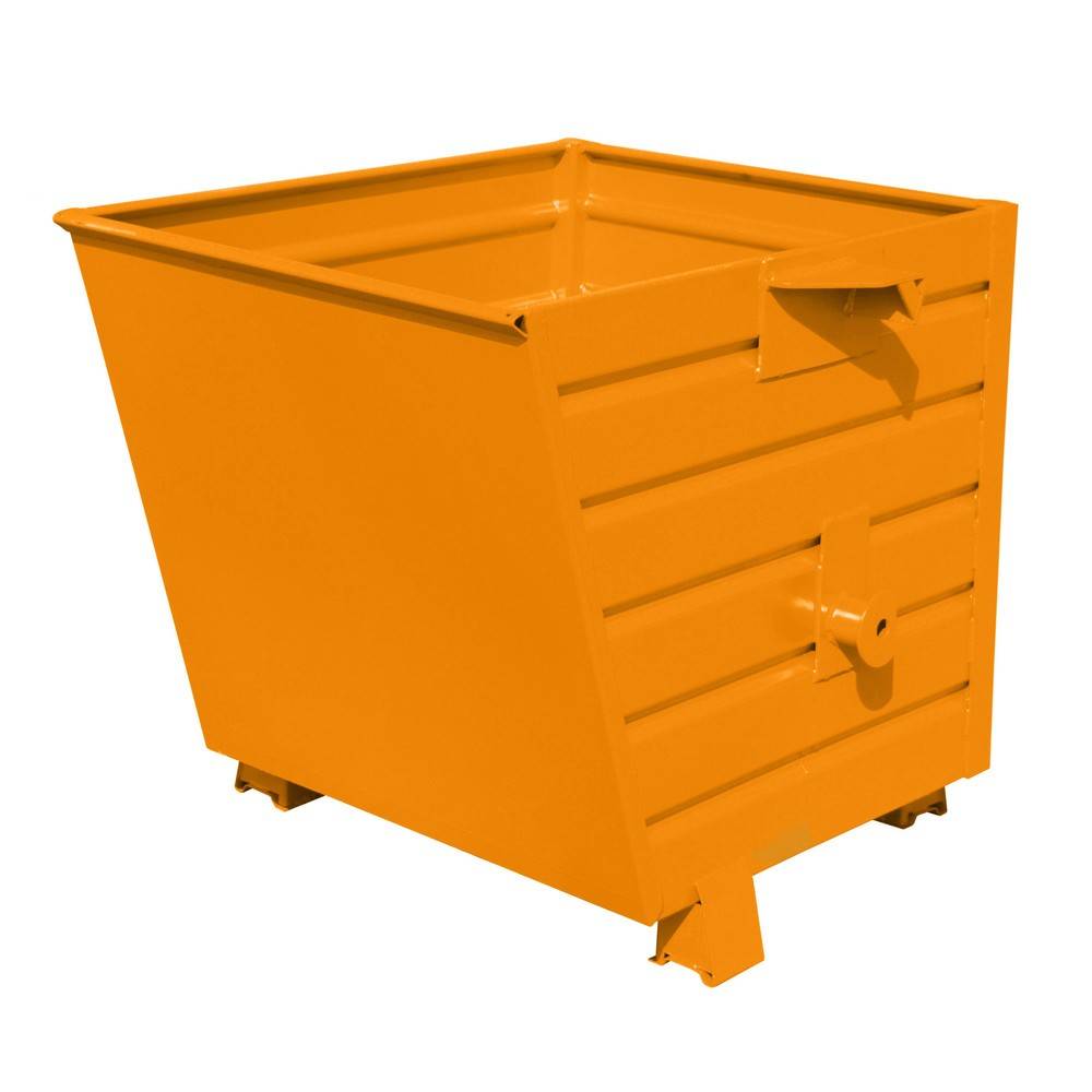 Bauer® Stapelbarer Kippbehälter, lackiert, Volumen 0,55 m³, RAL 2000 g-0