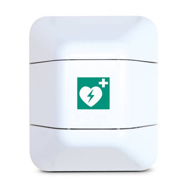 Aufbewahrungsschrank für Defibrillatoren, weiß