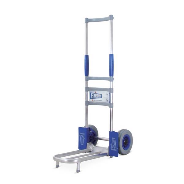EXPRESSO Klappkarre aus Aluminium, TK 100 kg, mittig + Schaufel klappb