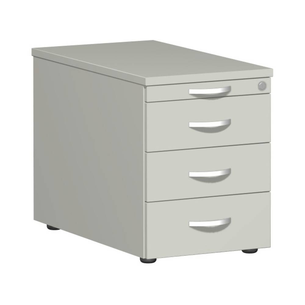 Geramöbel Rollcontainer Lissabon, HxBxT 566 x 800 x 430 mm, 3 Metallsc-0