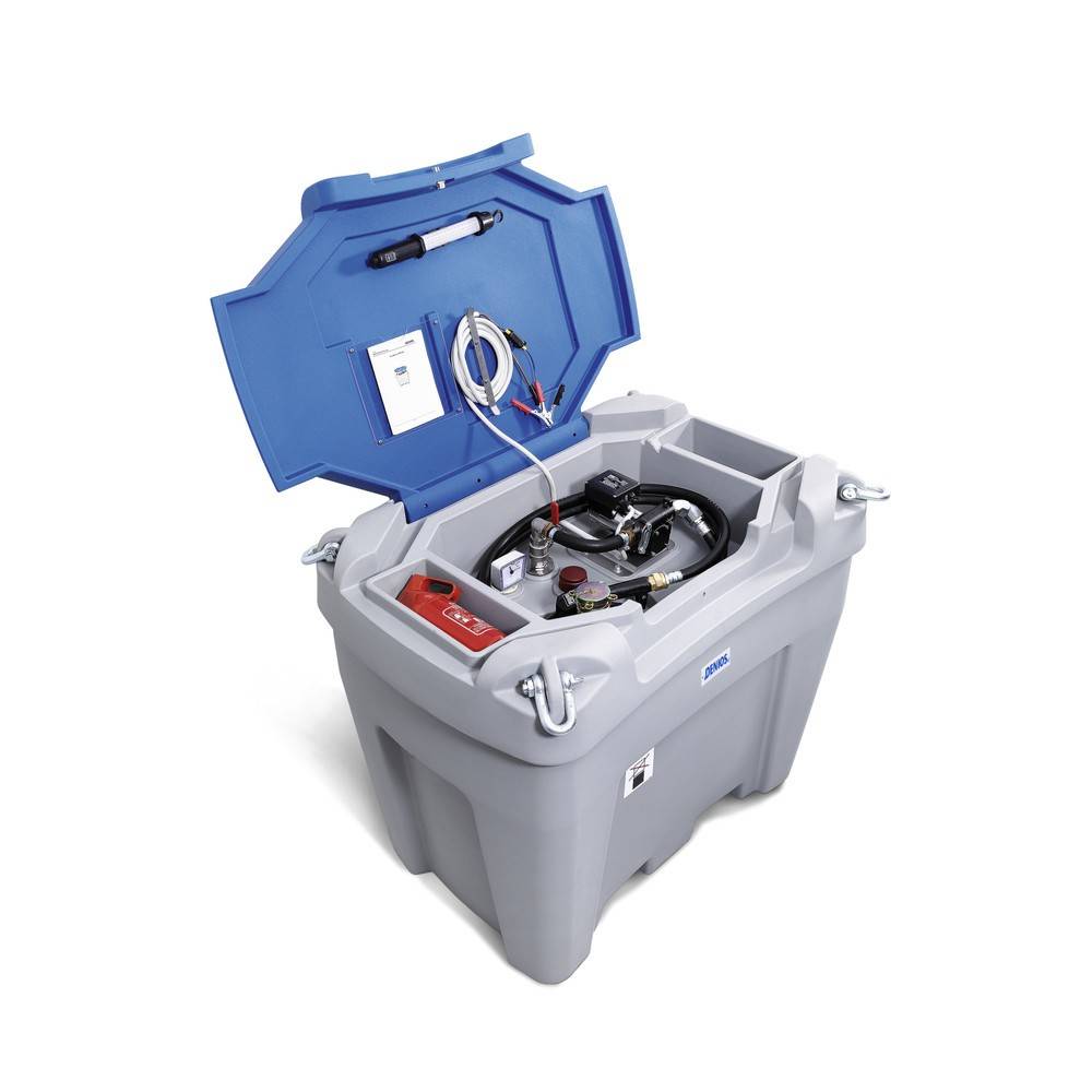 Tank-Anlage aus PE, mit Pumpe, Zapfventil, Schlauch + Durchflusszähler-0