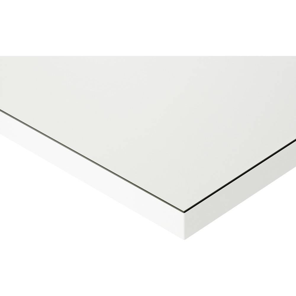 RAU Arbeitstisch Serie E, mit Etagenbord, HxBxT 650-1.000 x 1.800 x 70-1