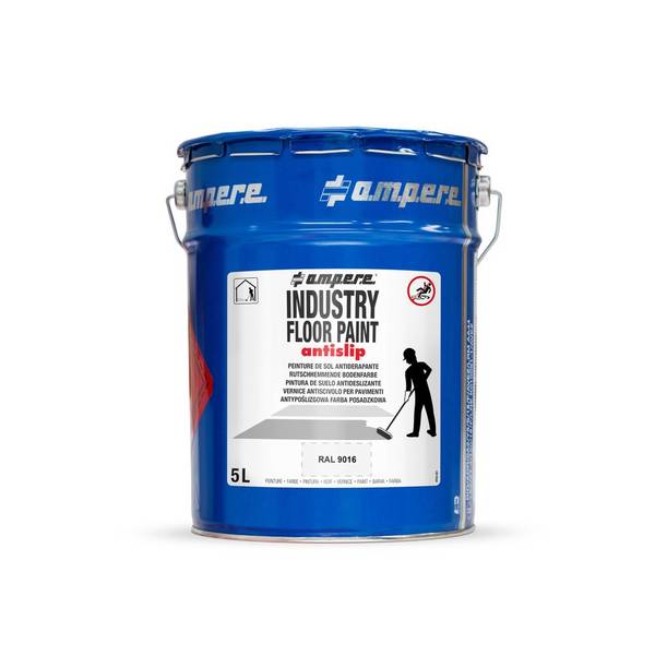 A.M.P.E.R.E. Bodenmarkierungsfarbe Traffic Floor Paint antislip, 5 l,