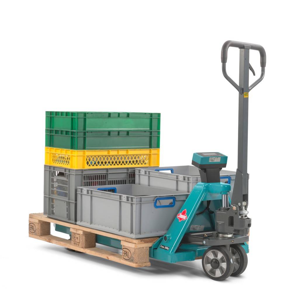 Hubwagen mit Waage Ameise® PTM 2.0 Scale, 1 kg-Schritte, Tragfähigkeit-4