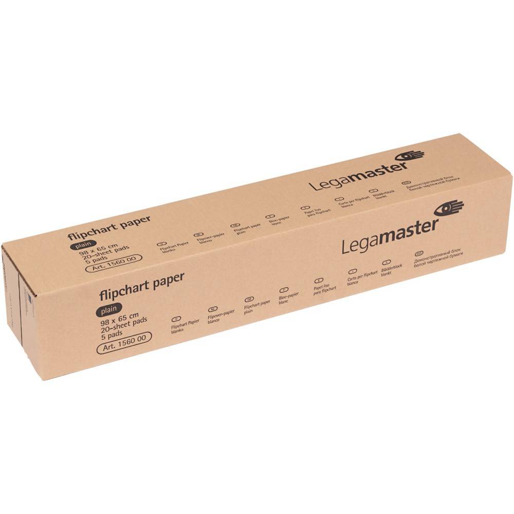Legamaster Flipchartpapier 98x65cm 20Bl. blanko 5 St. 7-156000-1