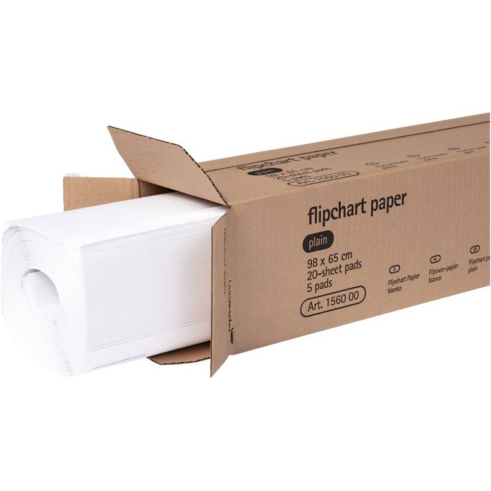 Legamaster Flipchartpapier 98x65cm 20Bl. blanko 5 St. 7-156000-3