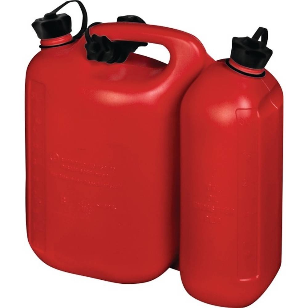 Kraftstoffdoppelkanister Inh.5,5+3l rot HDPE-0