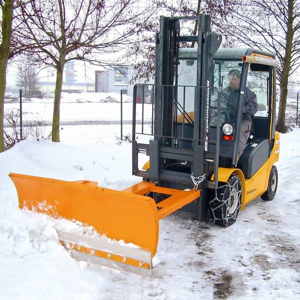 Bauer® Stapler-Schneeschieber mit Stahlschürfleiste, Schildbreite 2.10