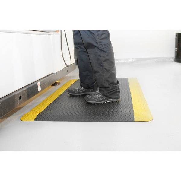 COBA Anti-Ermüdungsmatte Deckplate ReGen70, 2-lagig, schwarz/gelb