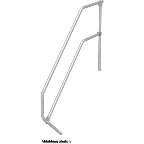 Handlauf mit Geländer für KRAUSE® Podesttreppe, für 4 Stufen