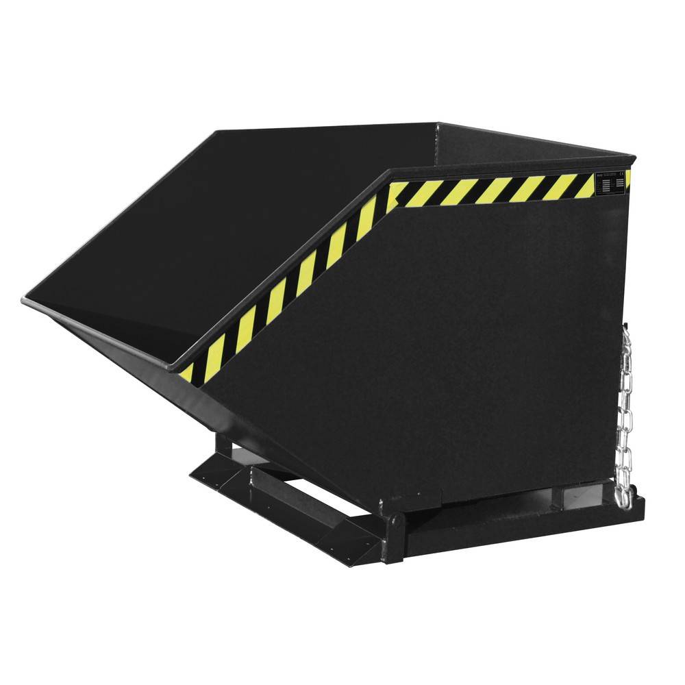 Bauer® Späne-Kippmulde, kastenförmige Mulde, lackiert, Volumen 0,8 m³-0