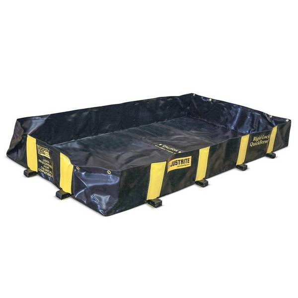 Justrite® Falt-Auffangwanne aus PVC QuickBerm®, Kapazität 662 l