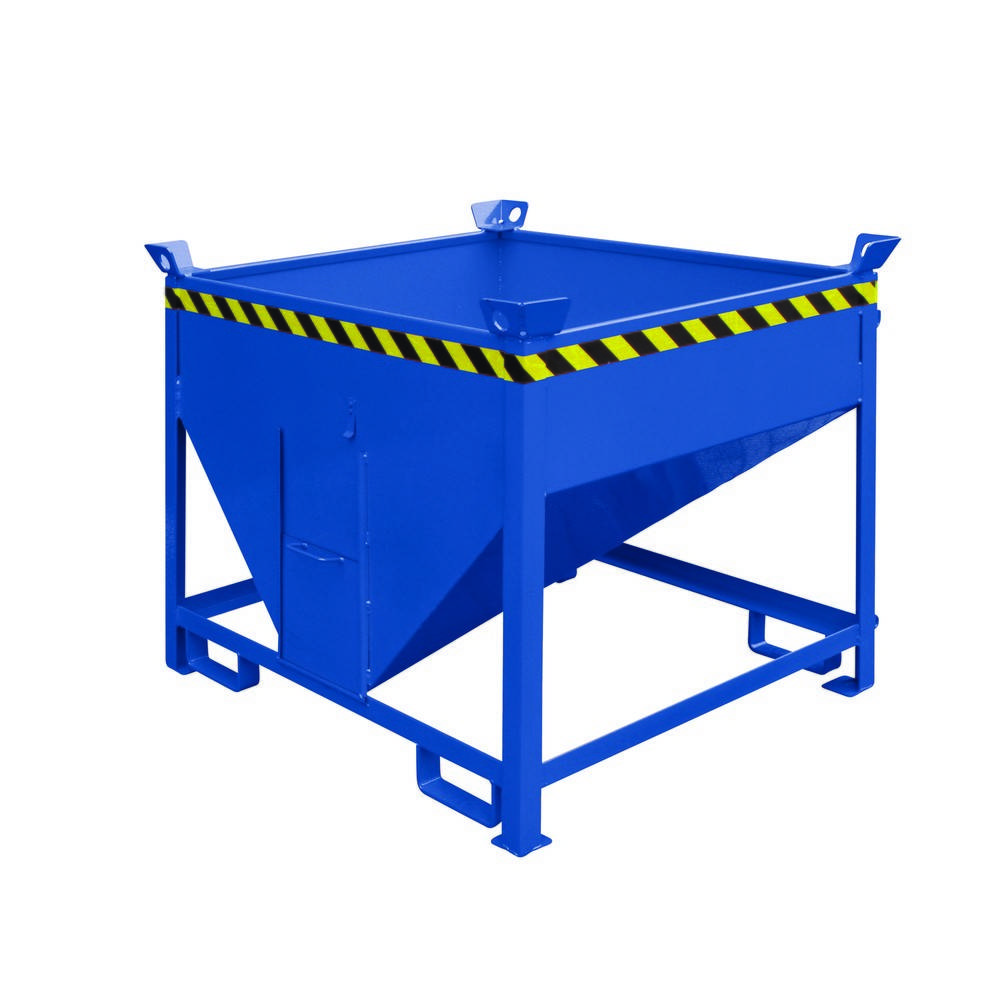 Eichinger® Silobehälter mit Auslaufschieber, 1000 Liter enzianblau-0