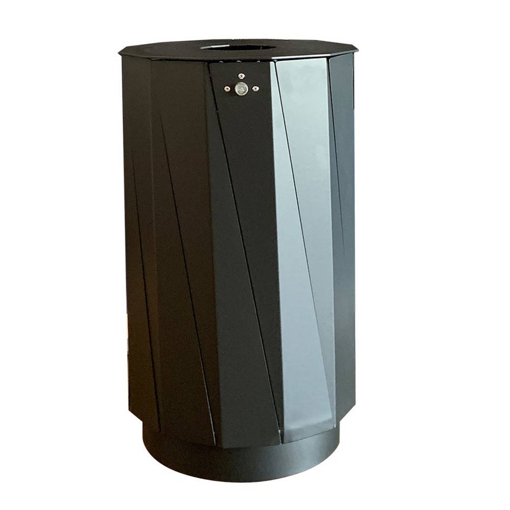 RENNER Abfallbehälter Typ 7007-00, 60 Liter, schwarzgrau-0