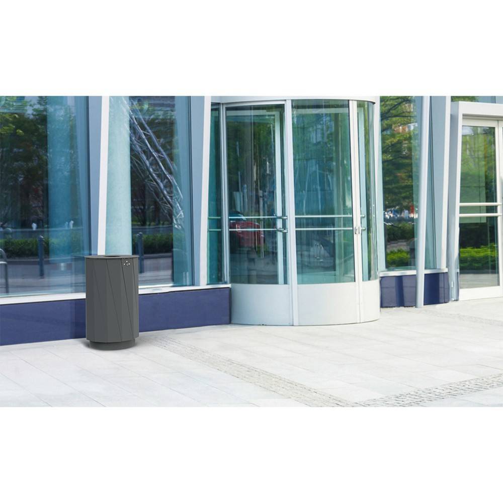 RENNER Abfallbehälter Typ 7007-00, 60 Liter, schwarzgrau-2