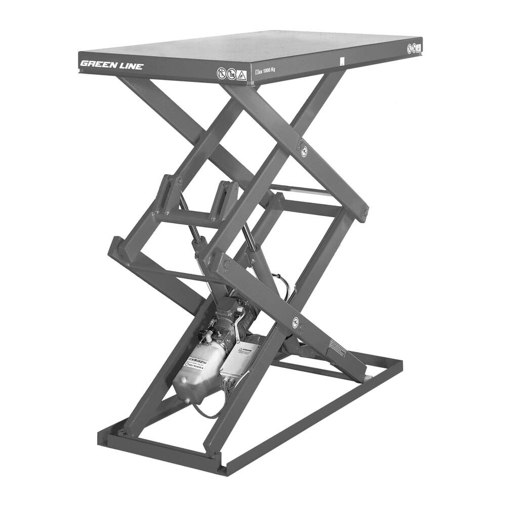 Doppelscheren-Hubtisch GREEN-LINE, TK 500 kg, Plattform à 1.300 x 1.00-0
