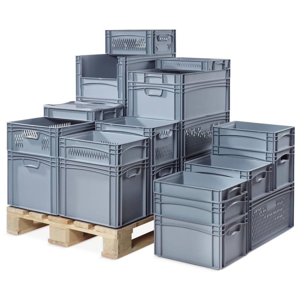 Alpha Eurobox aus PP mit geschlossenen Wänden, 23,9 Liter-2