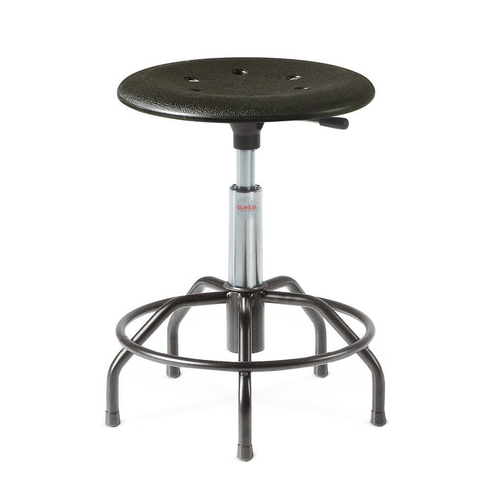 Global Stole A/S Hocker, Kunststoffformsitz, Sitzhöhe 480-610 mm, Stah-0