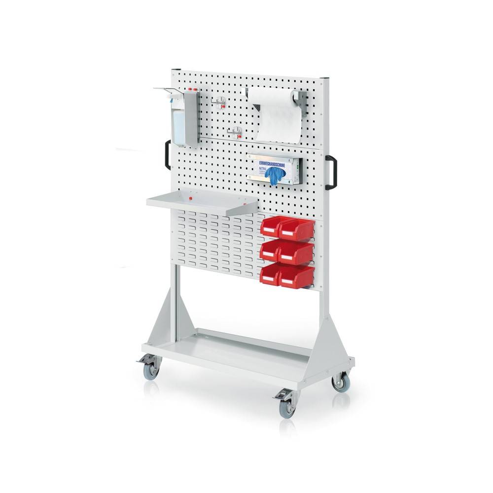 Kappes RasterPlan® Hygienestation, mobile Stellwand, 2 Lochplatten-0