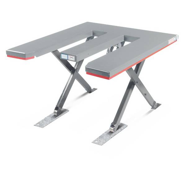 FLEXLIFT Flach-Scheren-Hubtisch, E-förmig, TK 1.200 kg