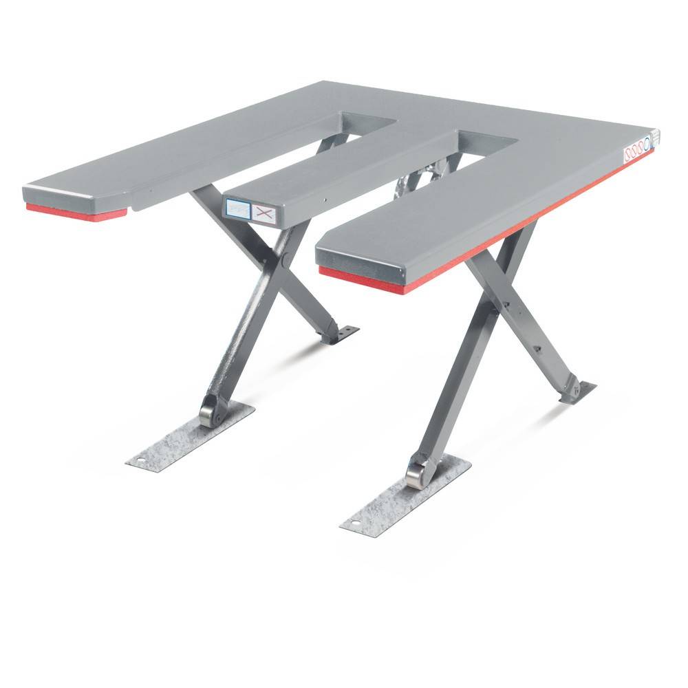 FLEXLIFT Flach-Scheren-Hubtisch, E-förmig, TK 1.200 kg-0