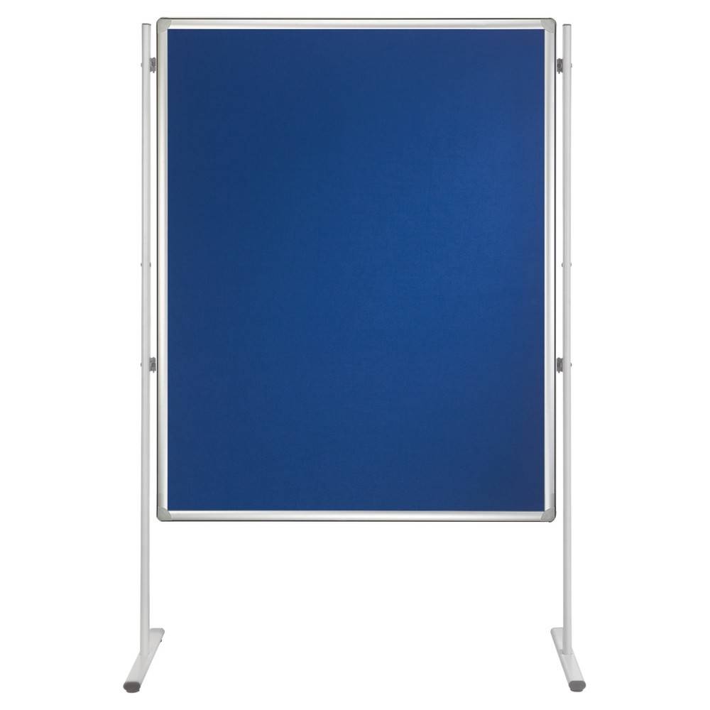 Stellwandtafel PRO 120x90cm Filz blau-1