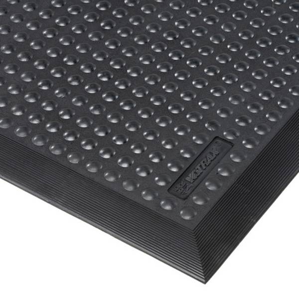 Arbeitsplatzmatte, rutschfeste Noppenoberfläche, BxT 900x600 mm, Naturgummi