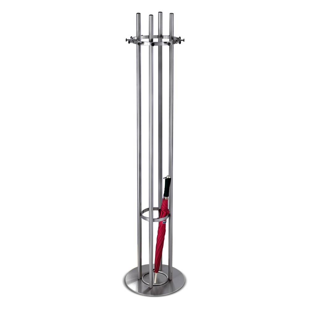 Garderobenständer aus Edelstahl, Höhe 1.700 mm-0