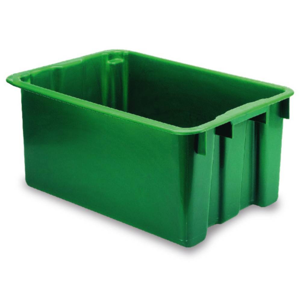 Drehstapelbehälter aus Polypropylen, 65 Liter, grau-0
