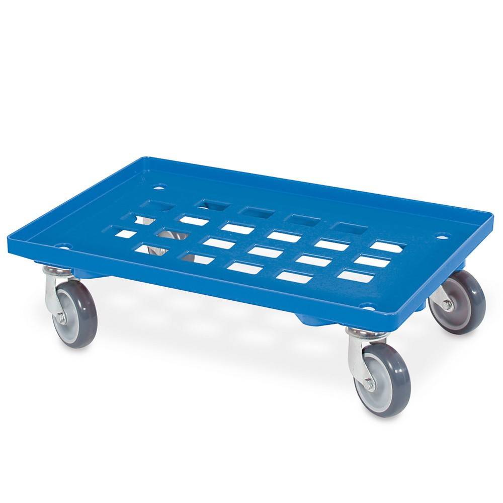 Transportroller für Eurobehälter 600 x 400 mm, mit Gitterdeck, TK 250-0