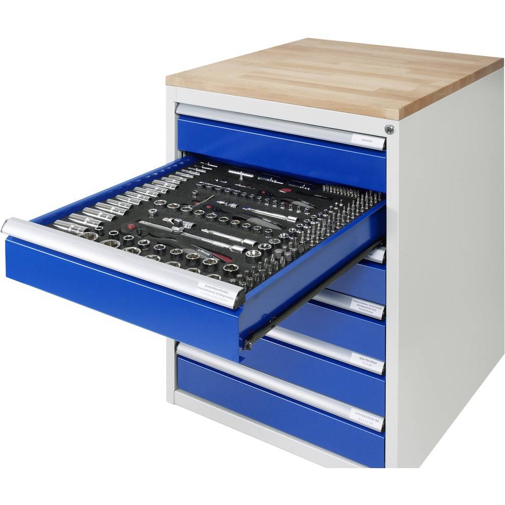 Rollcontainer 580x650x565 3xSchub-TA lgr/ebl-2