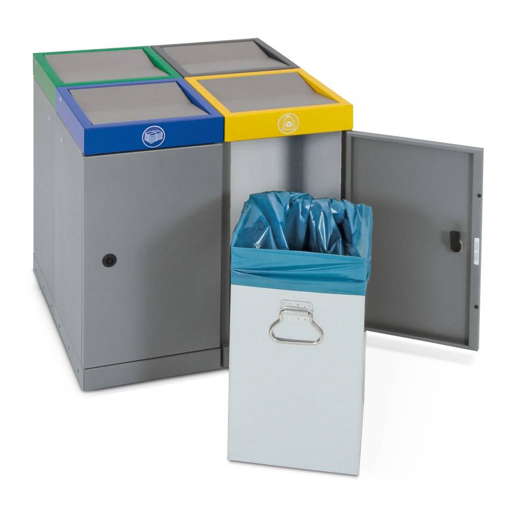 stumpf® Wertstoffsammler, 3x 30 Liter, bunt-4