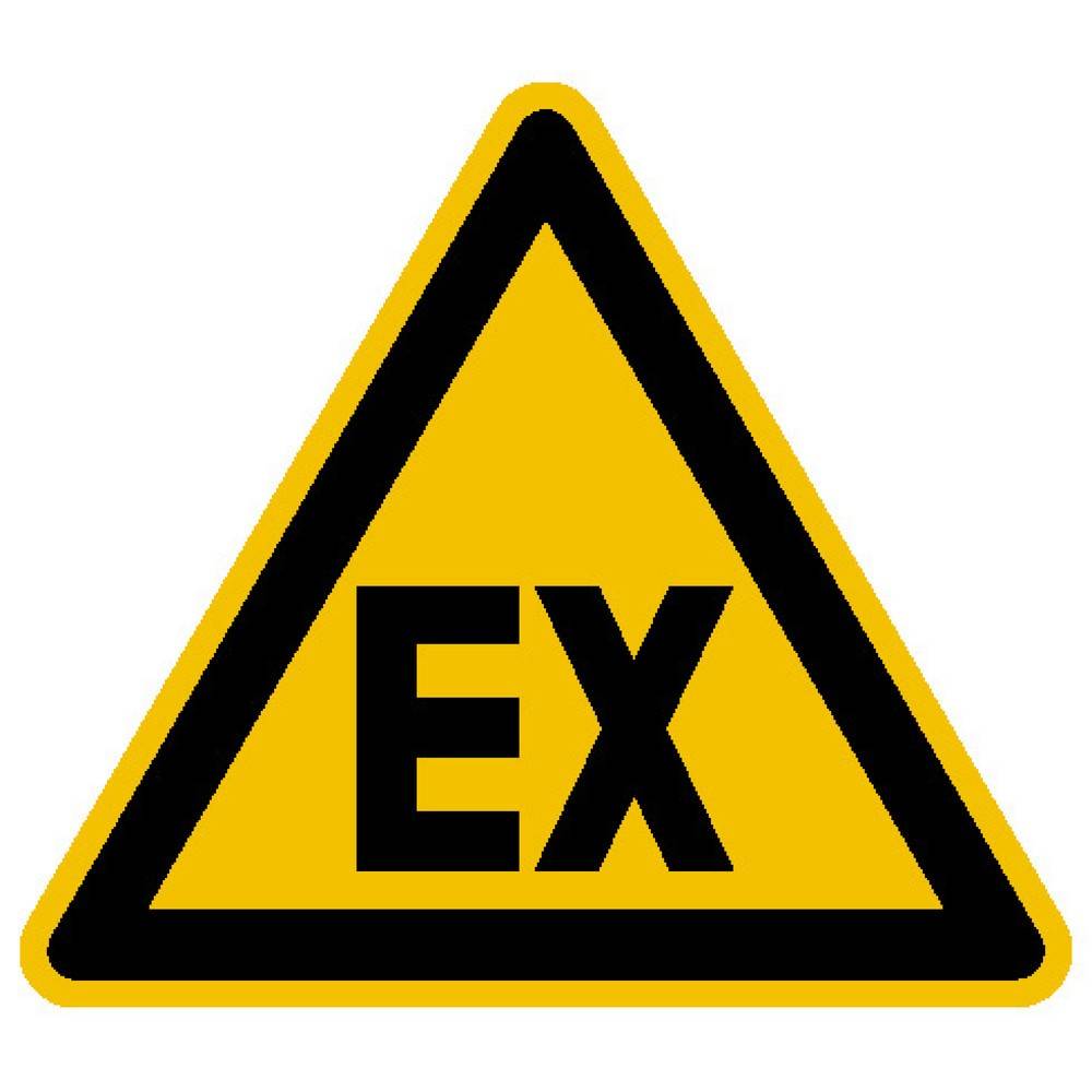 SafetyMarking® "EX", Seitenlänge 200 mm, Alu-0
