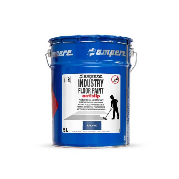 A.M.P.E.R.E. Bodenmarkierungsfarbe Traffic Floor Paint antislip, 5 l,
