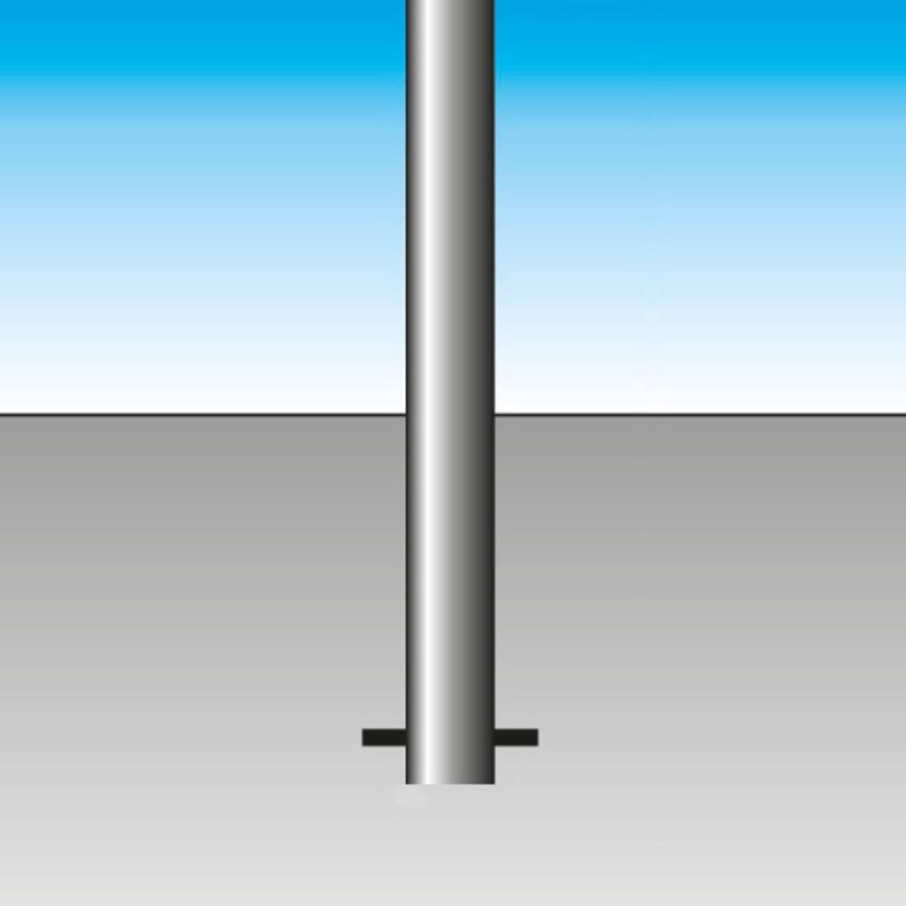 URBANUS Sperrpfosten aus Aluminium, Vierkant 70x70 mm mit Bodenanker-1