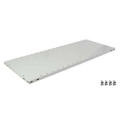 Fachboden B1300xT600mm Trgf.150kg Stahlbl.lichtgrau pulv.f.Steckregal SCHULTE-0