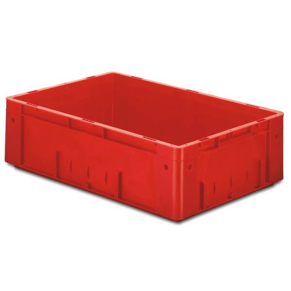 Eurobox für schwere Lasten, 38 Liter, grau, Griffe