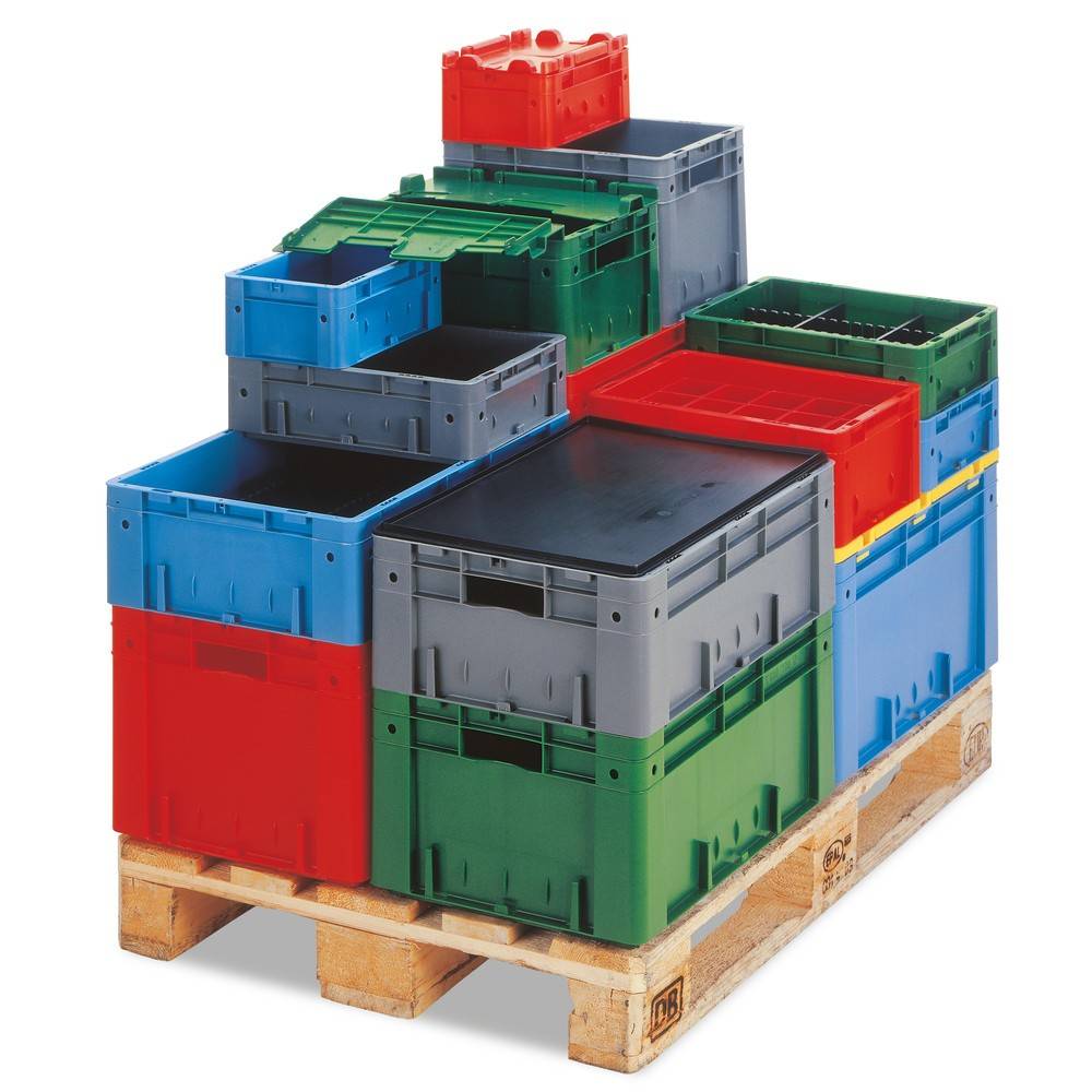 Eurobox für schwere Lasten, 20 Liter, rot-3