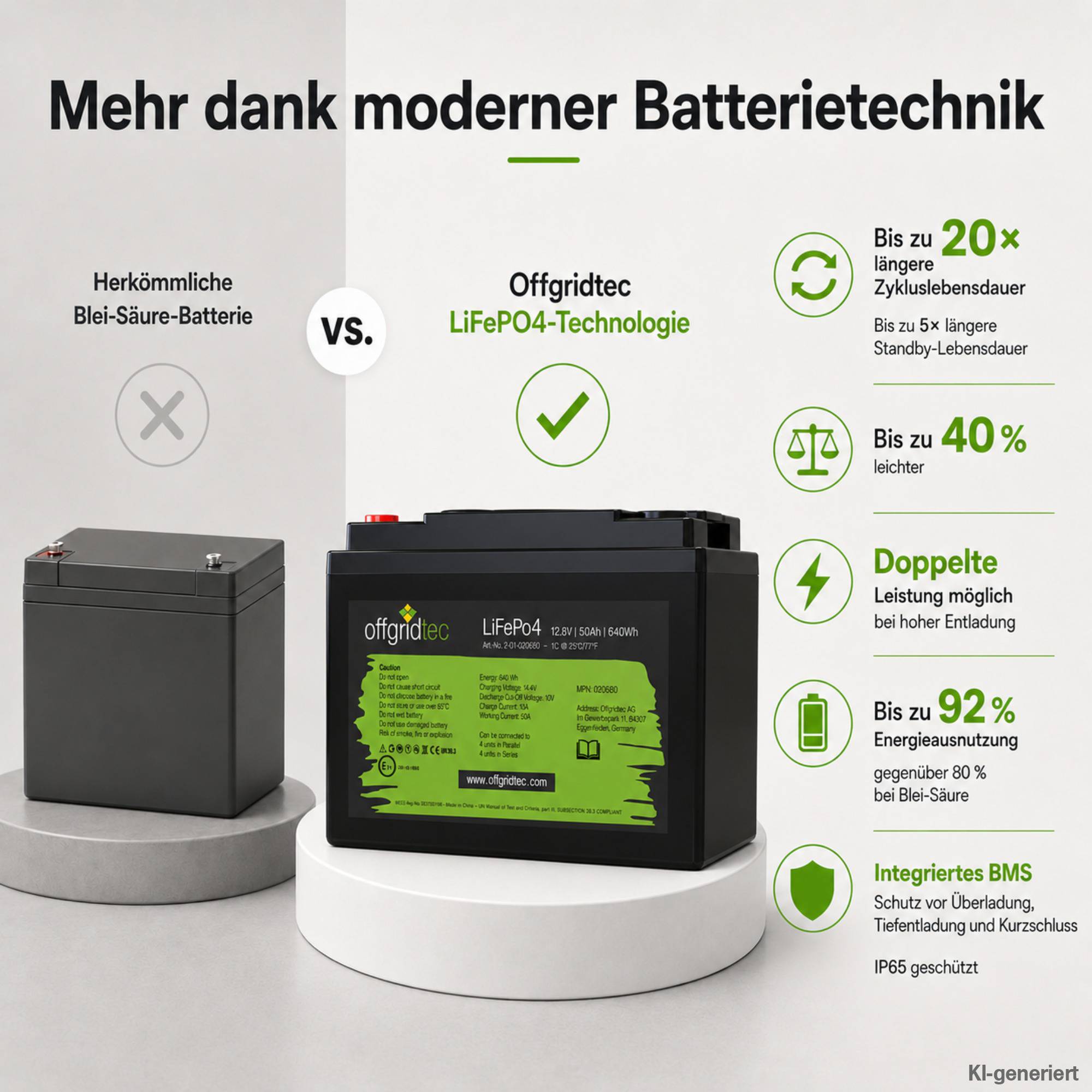 Offgridtec LiFePo4 Akku 12/50 12,8V 50Ah BMS integriert 640Wh-2
