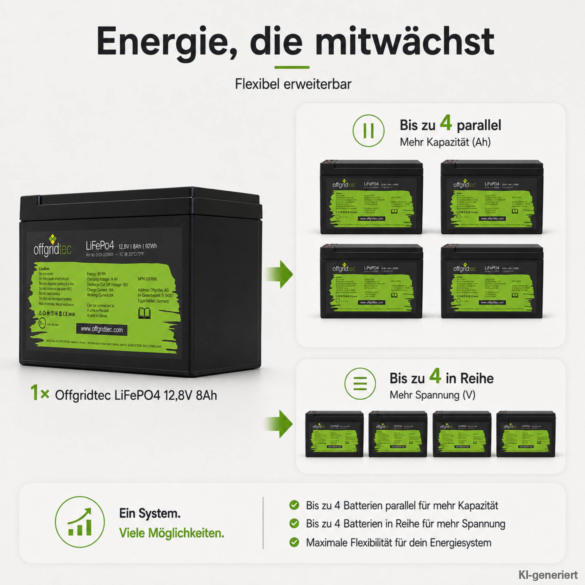 Offgridtec LiFePo4 Akku 12/8 12,8V 8Ah BMS integriert 102Wh-4