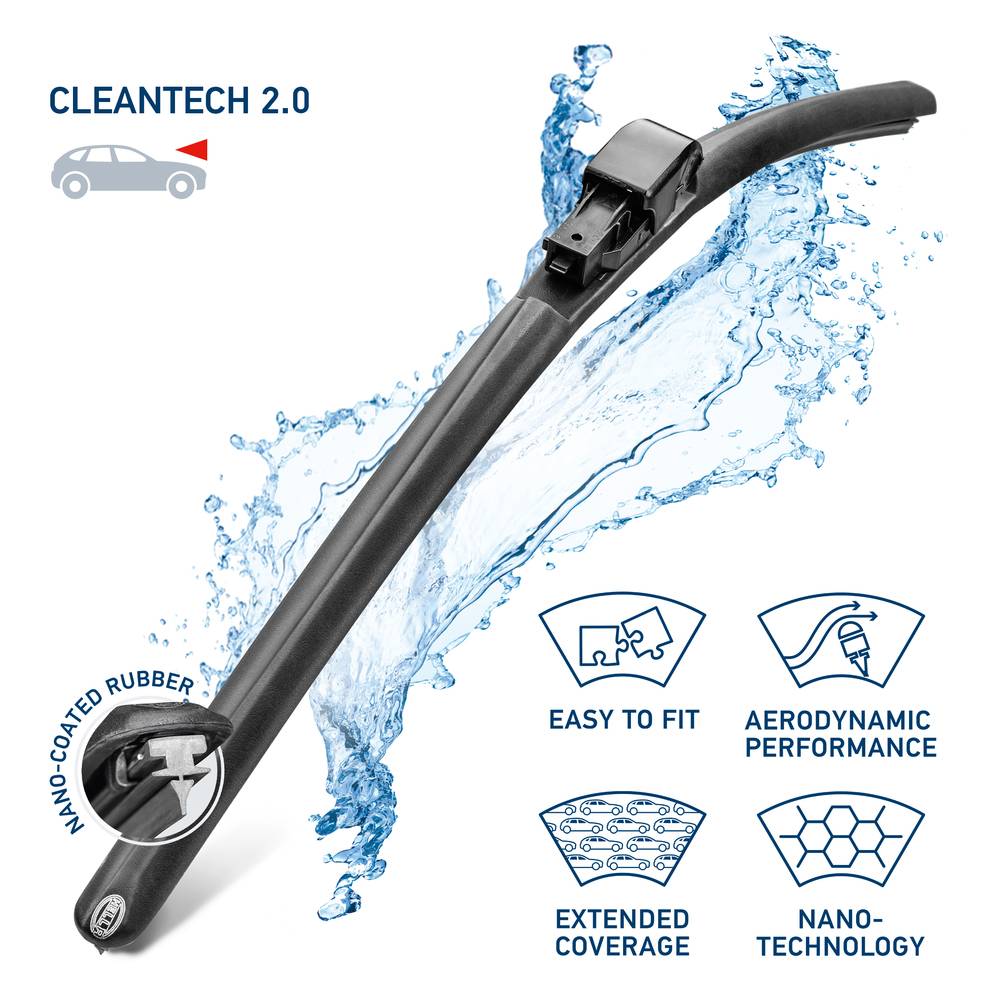 HELLA 9XW 358 053-211 Cleantech Scheibenwischer - WBU21 - Flachbalkenwischerblatt - für Linkslenker-3