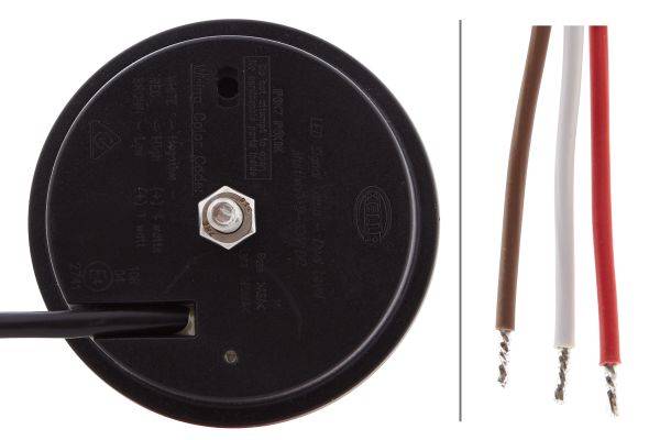 HELLA 2XD 959 010-021 LED-Warnleuchte - Multi F 83mm - 12/24V - rund - Einbau - rot-3