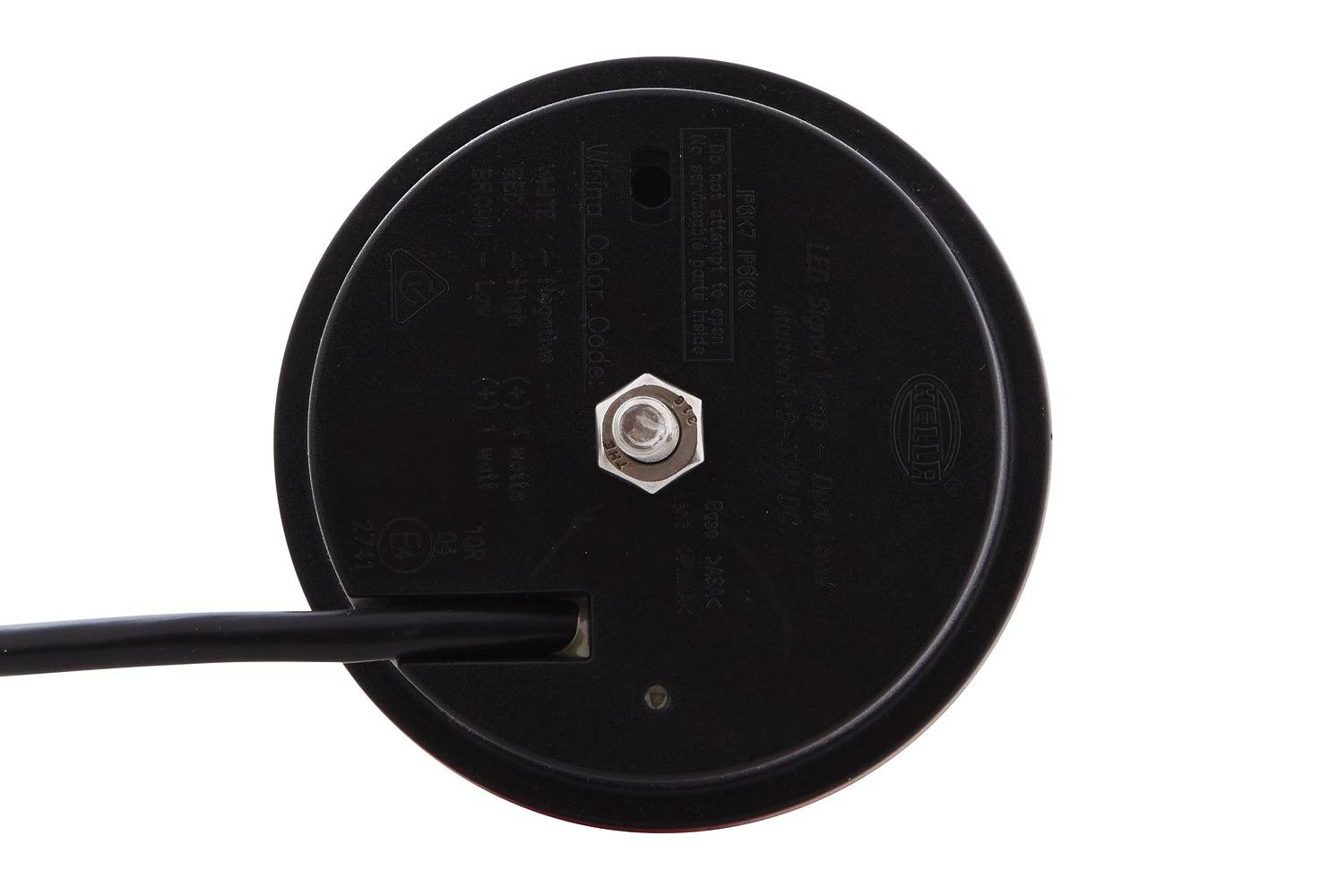 HELLA 2XD 959 010-021 LED-Warnleuchte - Multi F 83mm - 12/24V - rund - Einbau - rot-4