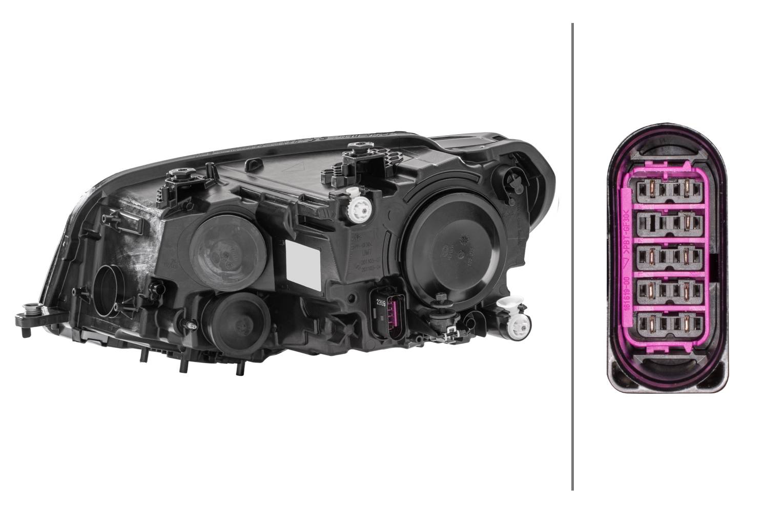 HELLA 1EA 012 286-061 FF/Halogen-Hauptscheinwerfer - rechts - für u.a. VW Caddy IV Box (Saa, Sah)-3