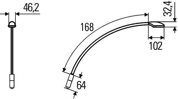 HELLA 2JA 346 720-081 Leseleuchte - LED - 12/24V - 3.0W - Anbau - LED-Lichtfarbe: weiß - innen-0