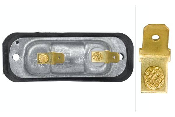 HELLA 2KA 001 378-207 Kennzeichenleuchte - 12V - Einbau - links/rechts-3