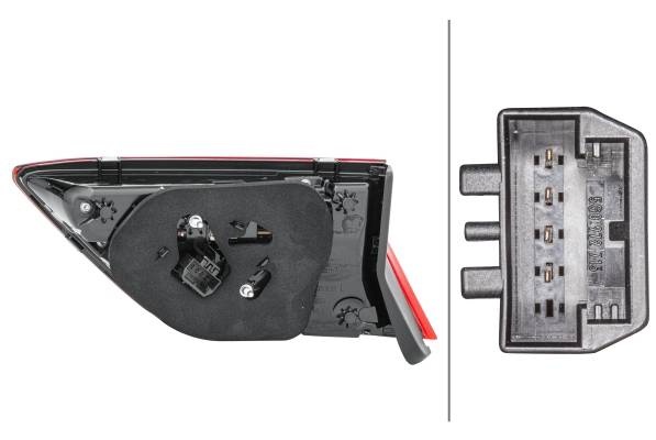 HELLA 2SA 012 520-051 Heckleuchte - LED - rot - innerer Teil/oberer Teil - links - für u.a. VW Tigua-1