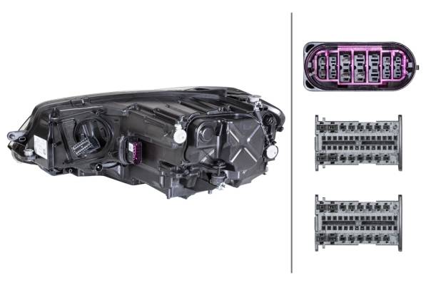 HELLA 1ZX 013 924-241 LED-Hauptscheinwerfer - rechts - für u.a. VW Golf VII (5G1, Bq1, Be1, Be2)-1