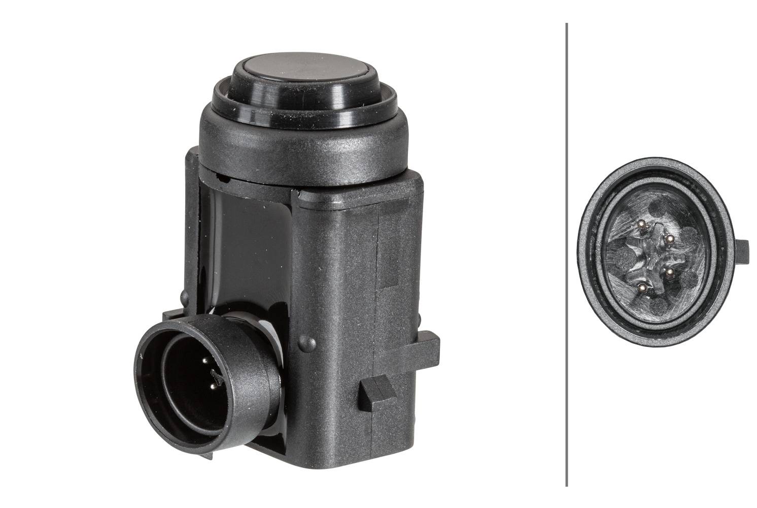 HELLA 6PX 358 141-011 Sensor, Einparkhilfe - 3-polig - gesteckt - lackierbar-1